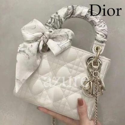 直営店♪DIOR◆ホワイトSMALL LADY DIOR MYABCDIORBAG M0538OCAL